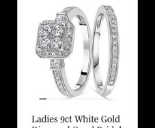 engagement wedding ring set