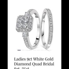 engagement wedding ring set