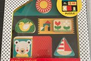 Wooden double sided puzzle