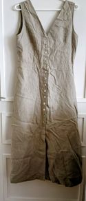 Massimo Dutti linen dress UK size 12 made in Portugal in very good condition with no issues see last two photos for exact measurements FREE STANDARD POSTAGE INCLUDED