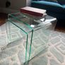 Contemporary Bent Glass Nesting Tables Image 3
