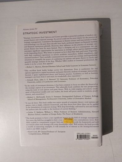Strategic Investment - Real Options and Games by Han T.J. Smit & Lenos Trigeorgis