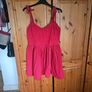 Asos Design Red Denim Dress Image 3