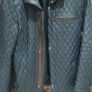 Mens quilted leather jacket Image 3