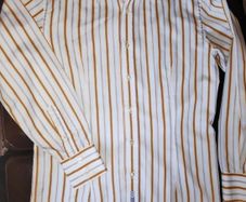 Shirt striped Advise tailored fit vintage Long sleeve Size M