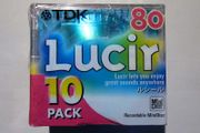 [New] TDK Lucir 80 MiniDisc blanks - Pack of 10