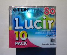 [New] TDK Lucir 80 MiniDisc blanks - Pack of 10
