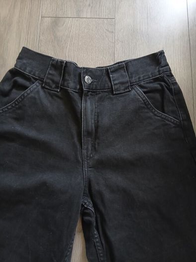 Black wide jeans