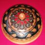 Wooden Lidded Keepsake Box. Diameter 6 inches. Image 3
