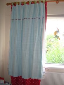 Mamas & Papas Gingerbread Tab Top Lined Cotton Curtains