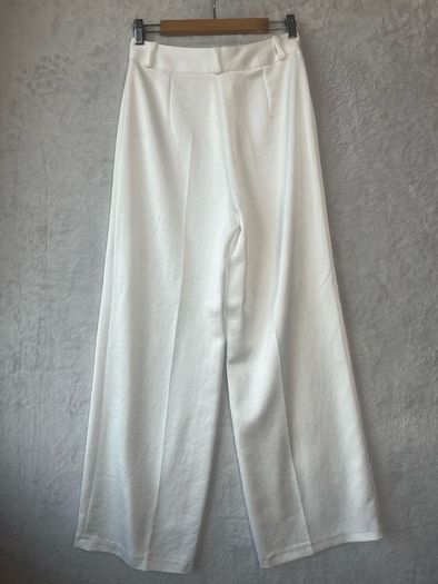 ba&sh Ivory White Wide Leg Tailored Trousers Size 1 S