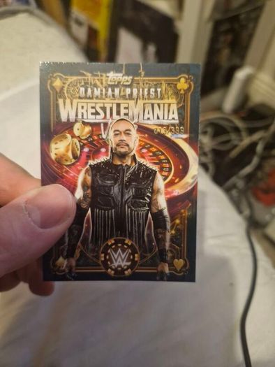 WWE WORLD 2026 Damian Priest 13 of 399 Topps Wrestlemania 42 Exclusive Card
