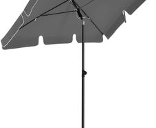 _Balcony Parasol, Rectangular Garden Umbrella, UV Protection up to UPF 50, Folding Umbrella with PA Coating for Garden Patio, without Stand