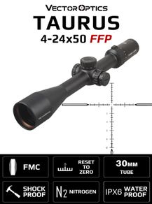 Vector Optics Taurus 4-24x50 FFP First Focal Plane Tactical Riflescope High Quality Hunting Shooting Scope With Illumination