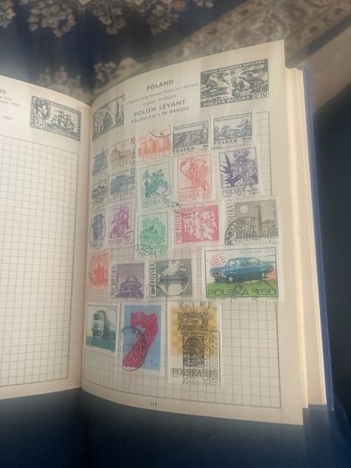 stamp album plus lots of stamps not in album