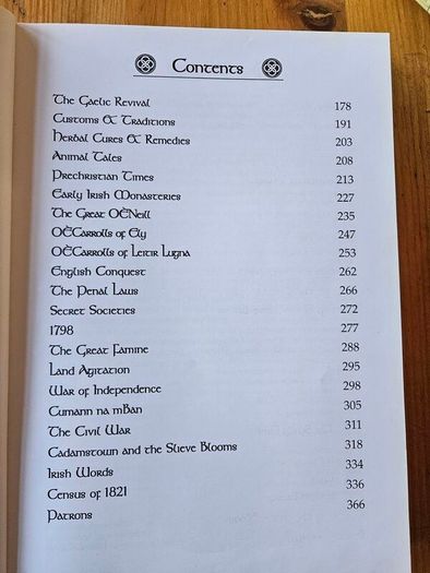 AT The Foot Of The Slieve Bloom. History Of Folklore Of Cadamstown. By Paddy Heaney. First Edition Large Volume Hardback 370 pages In Good Condition.  See Photos For Same.