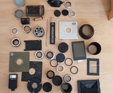 Vintage photo cameras parts and accessories