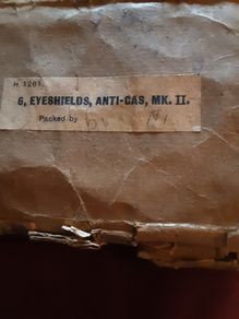militaria ww2 mk11 anti gas mask's eyeshield's