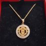 9k Gold & Diamonds Manchester United Pendant Image 5