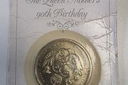 1990 UK Five Pounds Coin: Queen Mother 90th Birthday Commemorative