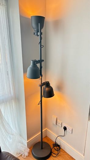 IKEA Dark grey, 3 spot floor lamp