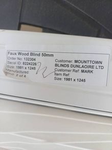 Brand New Faux Wood Blind
