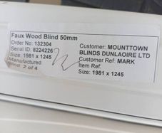 Brand New Faux Wood Blind