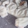 Oh Polly Size M Cream Teddy Fleece Quarter Zip Crop Top BNWT Image 5
