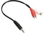 New 3.5mm Jack Male To 2 RCA Female Stereo Audio Cable Converter Adapter #332