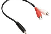 New 3.5mm Jack Male To 2 RCA Female Stereo Audio Cable Converter Adapter #332