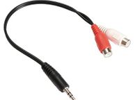 main image for ad New 3.5mm Jack Male To 2 RCA Female Stereo Audio Cable Converter Adapter #332