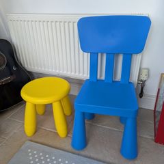 Ikea Mammut Kids Stool & Chair