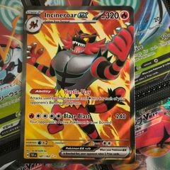 Incineroar EX ! Full Art ! Ultra Rare ! from Temporal Forces Set ! 2024 ! Pokemon Card !