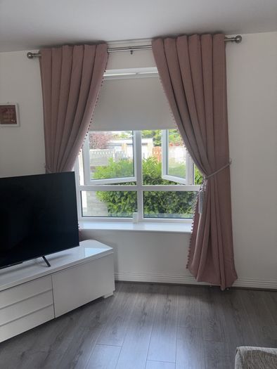 90x90 pink curtains
