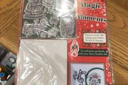 embossing Christmas shapes for card making