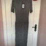 dress Bnwt grey short sleeve sparkle dress baloot brand size large Image 9
