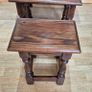 Vintage Old Charm Solid Oak Nest of 3 Tables  Tudor Style Wood Bros Image 7