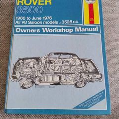 Haynes Rover 3500 owners workshop manual hardback FREE STANDARD POSTAGE INCLUDED