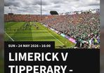Limerick v Tipp - Sun 24/5/26 - 4 tickets (2 Adult + 2 Juvenile)