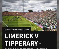 Limerick v Tipp - Sun 24/5/26 - 4 tickets (2 Adult + 2 Juvenile)