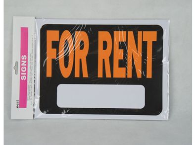 For Rent Sign signage for rent with blank phone space