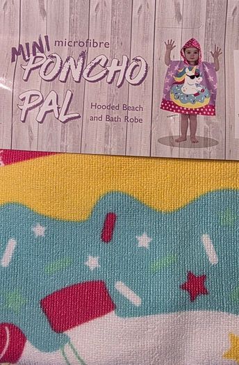 Toddler Microfibre Changing Robe - Unicorn