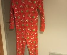 boys Xmas angry birds onesie 9_10 yrs