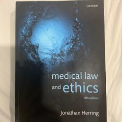 Medical Law and Ethics (8th Edition) by Jonathan Herring