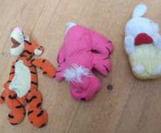 3 X small soft toys, (could be suitable for pets)