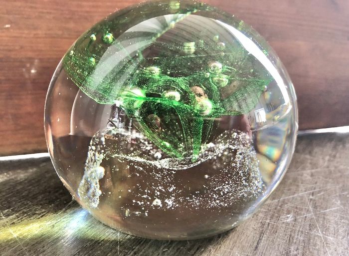 Limited Edition Caithness Vortex Glass Paperweight 1975