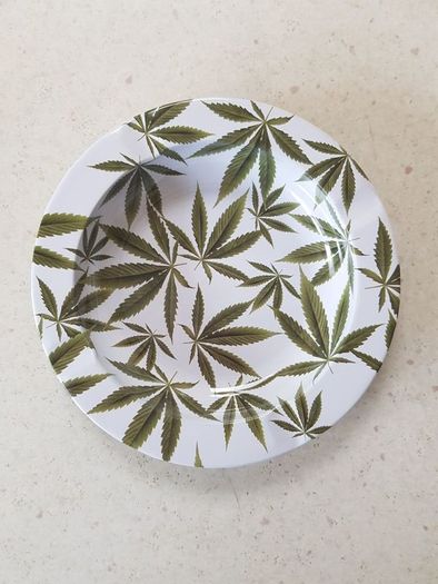 Marijuana Leaf Ashtrays