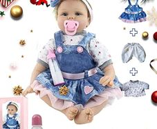 22inches Reborn Girls Baby Dolls Realistic Soft Silicone Newborn Doll Realistic Handmade Doll Children Babies Kids Toys