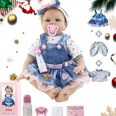 22inches Reborn Girls Baby Dolls Realistic Soft Silicone Newborn Doll Realistic Handmade Doll Children Babies Kids Toys