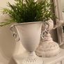ShabbyChic Urn with Greenery Image 3